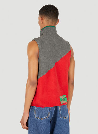 (Di)vision (DI)Construct Fleece Split Sleeveless Top Red div0149004