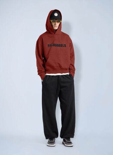 LN-CC® - Palm Angels: Palm Hills Regular Hoodie - Red Palm Angels Palm Hills Regular Hoodie Red pma0166146