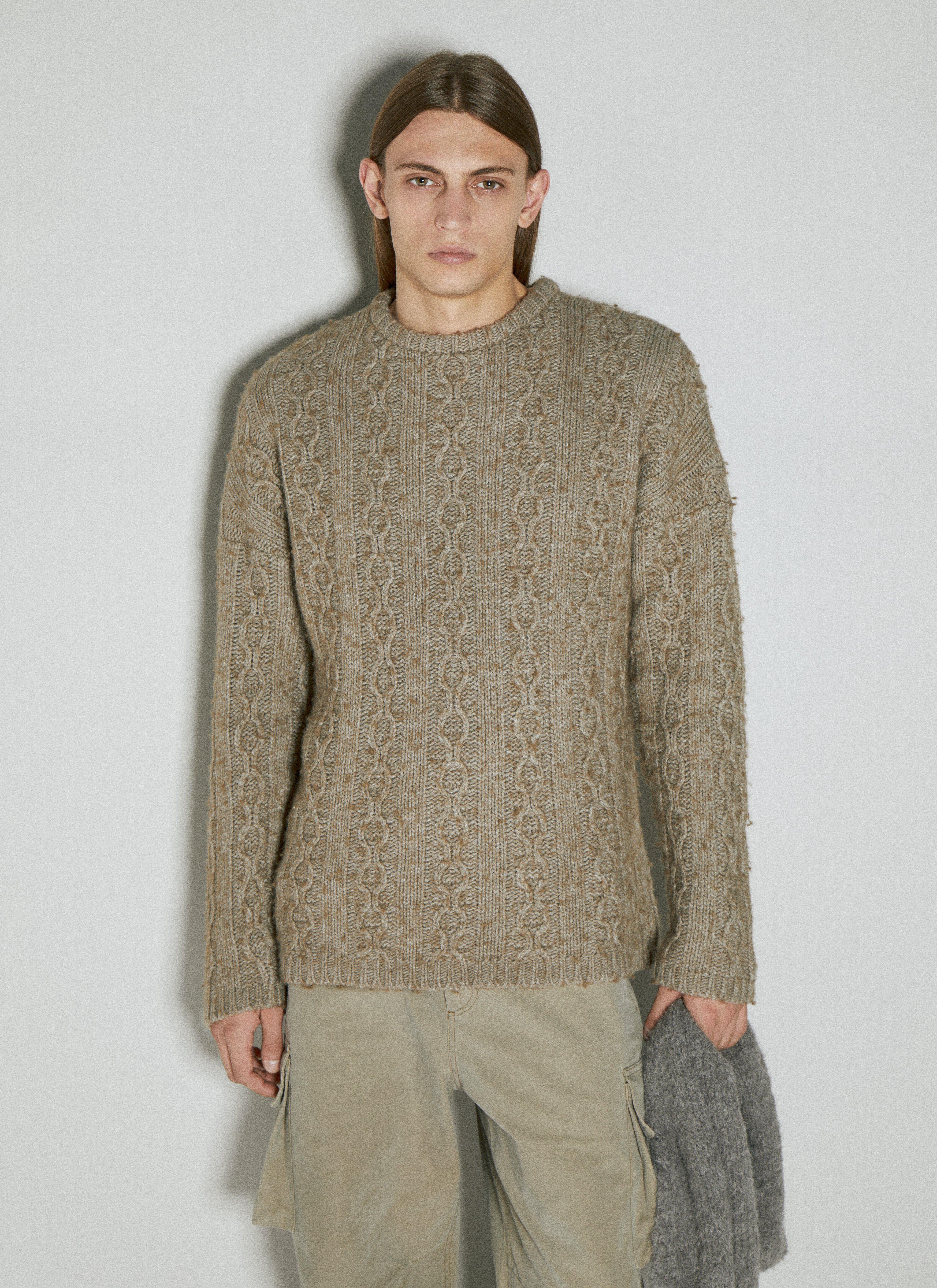 Our Legacy Men's' Popover Roundneck Sweater in Beige | LN-CC®