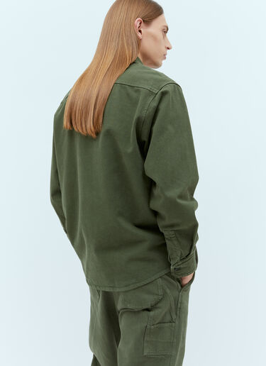 コットンツイルシャツ A.P.C. コットンツイルシャツ グリーン apc0154004