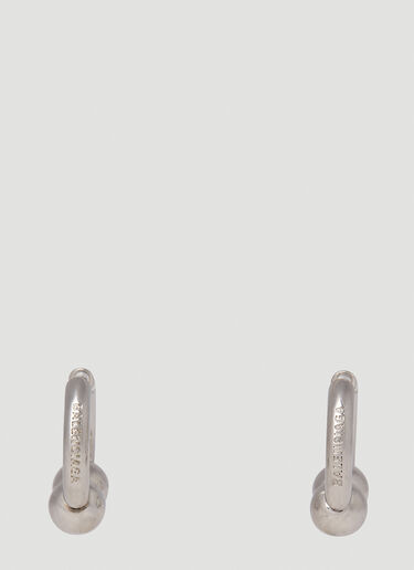 Balenciaga Skate Earrings Silver bal0152031