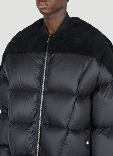 Rick Owens 크루넥 다운 재킷 블랙 ric0153004