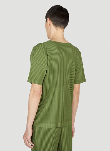 Homme Plissé Issey Miyake 褶裥 T 恤 绿色 hmp0152017
