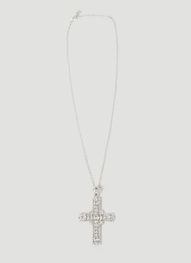 Dolce & Gabbana Kim Cross Necklace Silver dol0252028