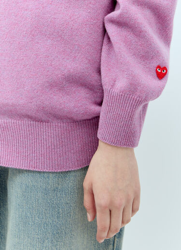 Comme Des Garçons PLAY 羊毛针织开衫 紫色 cpl0356010