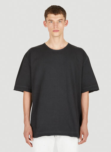 Maison Margiela Raw Hem Four Stitch T-Shirt Black mla0149051