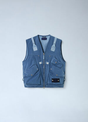 Stone Island Denim Multi-Pocket Vest Denim sto0162085