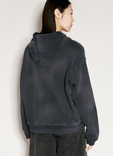 Guess USA Logo Print Zip-Up Hooded Sweatshirt Black gue0354001