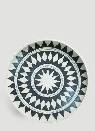 L'Objet Tribal Diamond Round Platter Black wps0642302