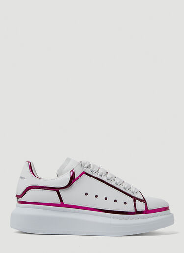 Alexander McQueen Metallic Trim Larry Oversized Sneakers Pink amq0249049