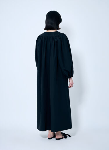The Row Beauvoir Midi Dress Black row0259003