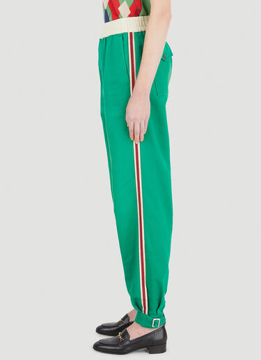 Gucci 复古徽标运动裤 绿色 guc0245019