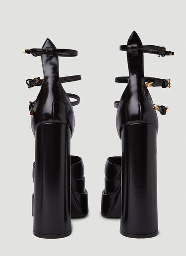 Versace Aevitas Pointy Platform Pumps Black vrs0250024