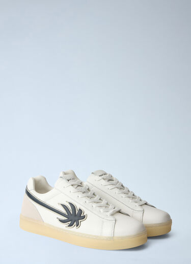 LN-CC® - Palm Angels: Palm Tennis Lea Sneakers - White Palm Angels Palm Tennis Lea Sneakers White pma0164263