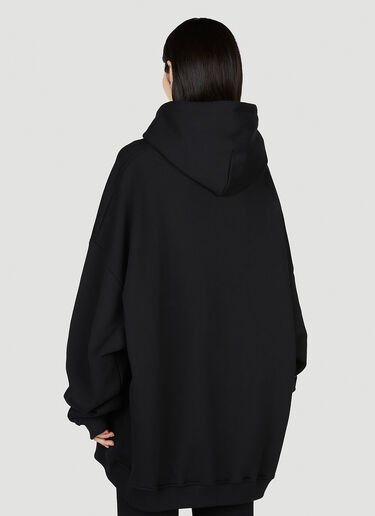 Logo Print Hooded Sweatshirt Mowalola Logo Print Hooded Sweatshirt Black mow0352002