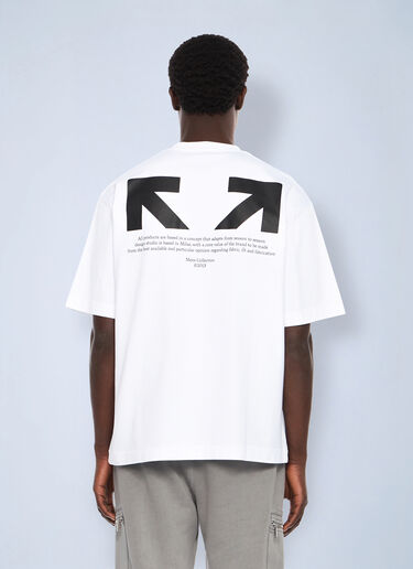 Half Arrow Skate Logo T-Shirt Off-White Half Arrow Skate Logo T-Shirt White ofw0162058