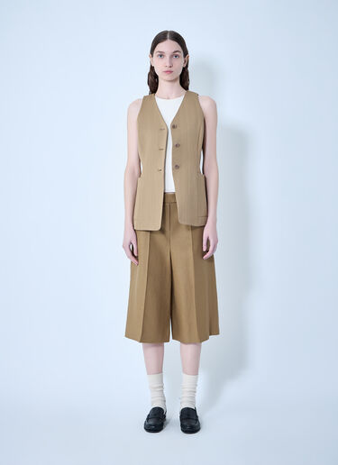 Tailored Vest with Button Fastening Max Mara Tailored Vest with Button Fastening Camel max0264006