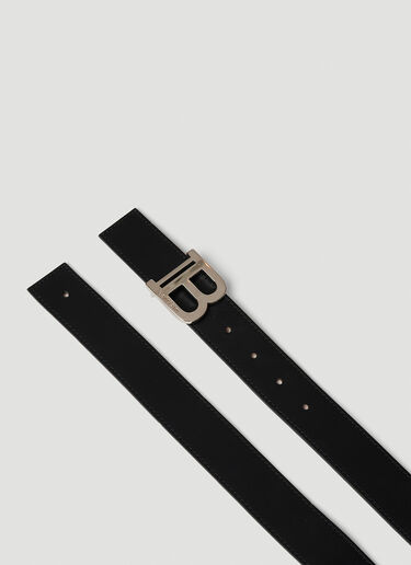 Balmain B Plaque Belt Black bln0153029