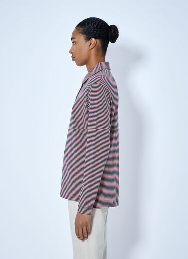LN-CC® - Jil Sander: 长袖Polo衫 - 红色 Jil Sander 长袖Polo衫 红色 jil0265007