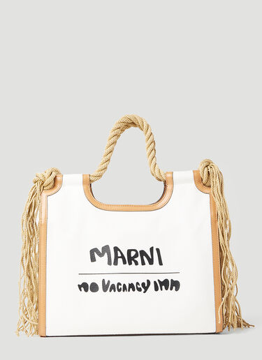 Marni x No Vacancy 마르셀 토트백 화이트 mvy0253016