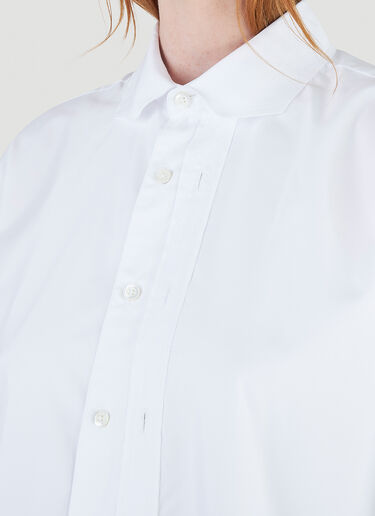 Ader Error Raw-Edge Shirt White adr0344001