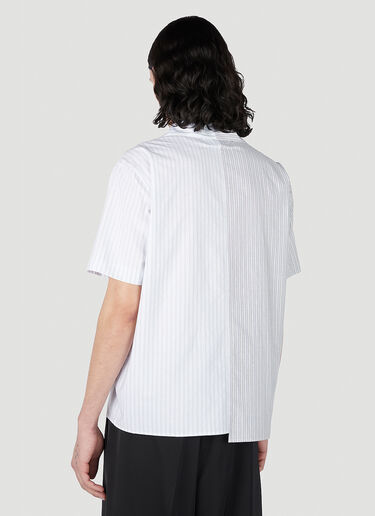 MM6 Maison Margiela 不对称条纹衬衫 白色 mmm0151004