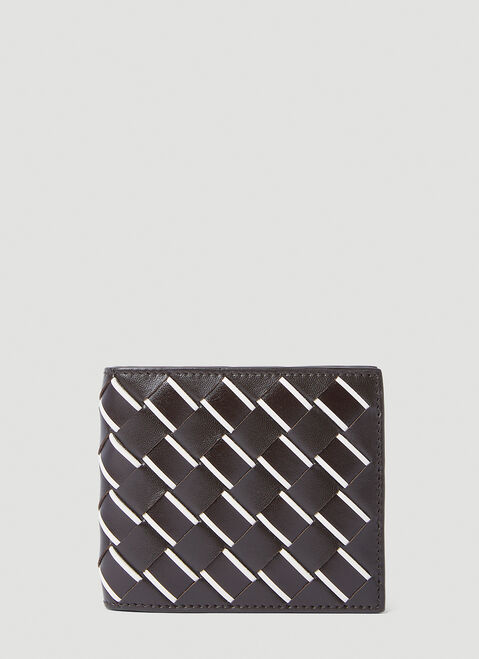 Dries Van Noten イントレチャート二つ折りウォレット ブラック dvn0154043