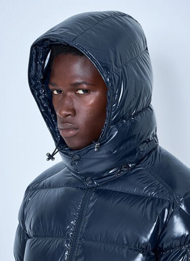 LN-CC® - Moncler: Maya Hooded Short Down Jacket - Navy Moncler Maya Hooded Short Down Jacket Navy mon0146083