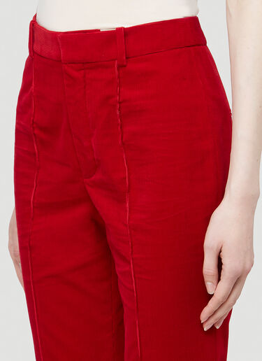 Saint Laurent Corduroy Pants Red sla0241018