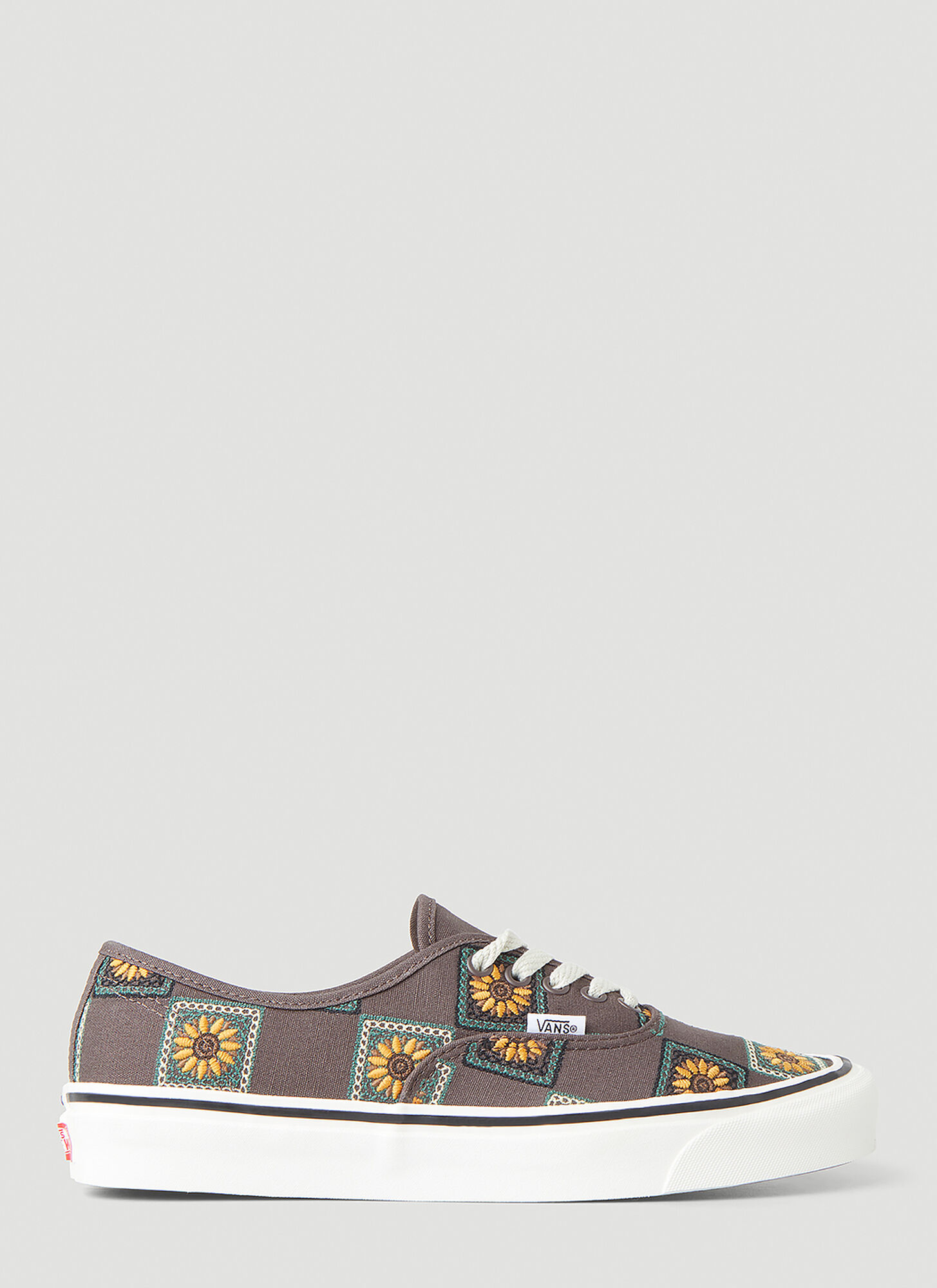 Shop Vans Ua Authentic 44 Dx Granny Check Sneakers In Brown