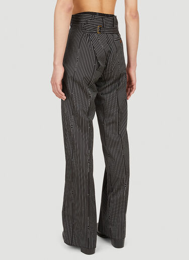 Vivienne Westwood 细条纹长裤 黑色 vvw0152015