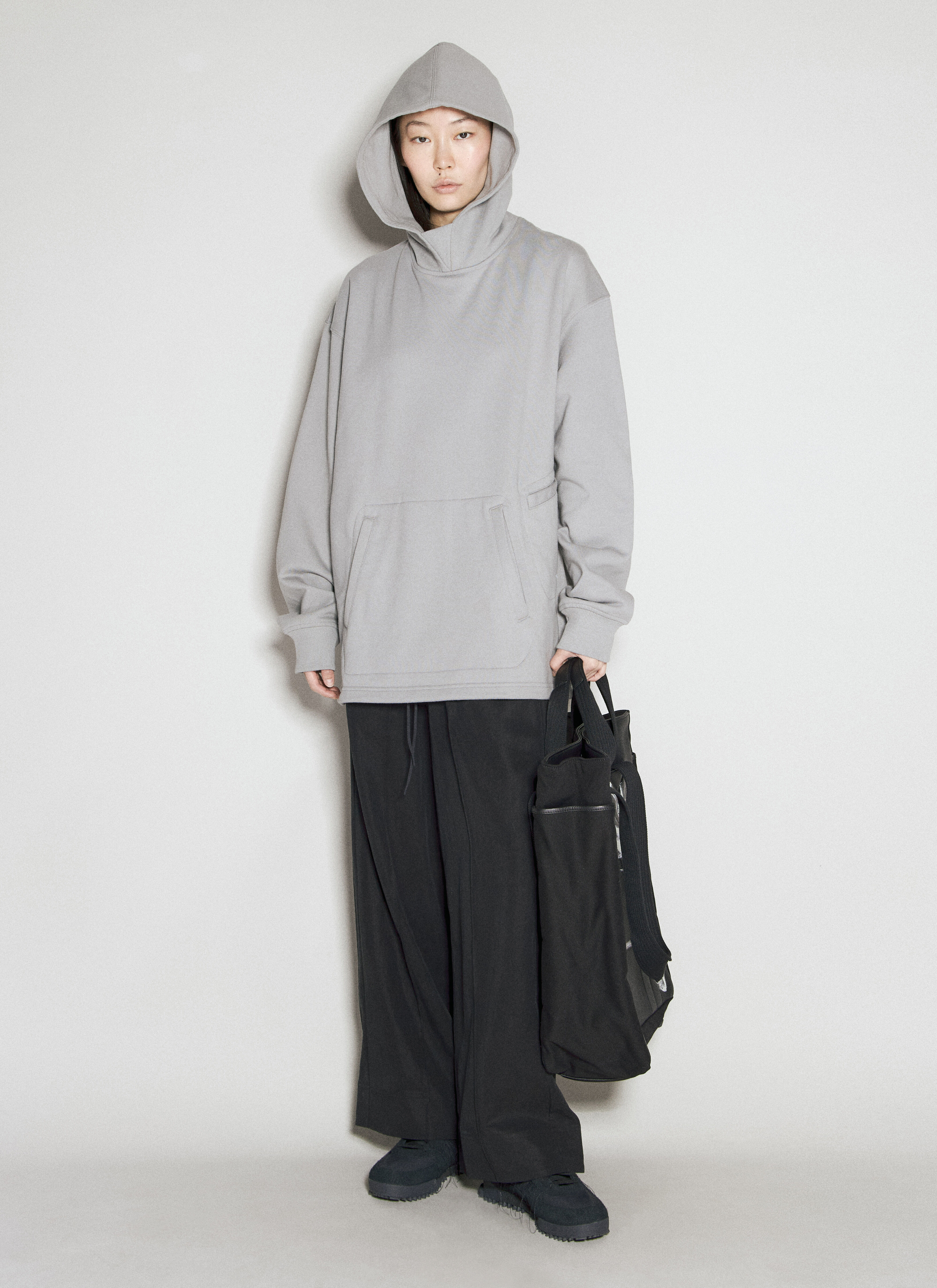Y-3 レディース グラフィックプリントトートバッグ の ブラック