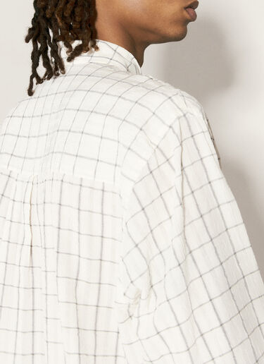 Our Legacy Above Check Shirt White our0157001