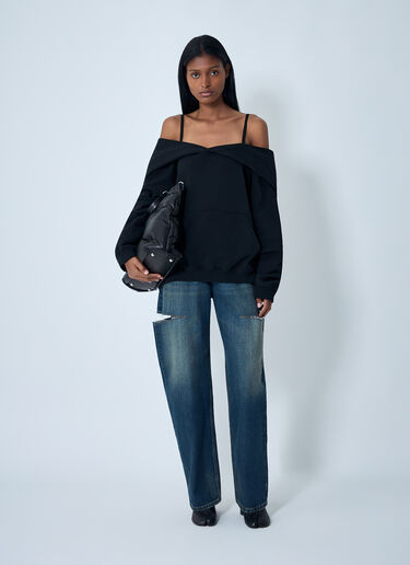 Hooded Sweatshirt MM6 Maison Margiela Hooded Sweatshirt Black mmm0261005