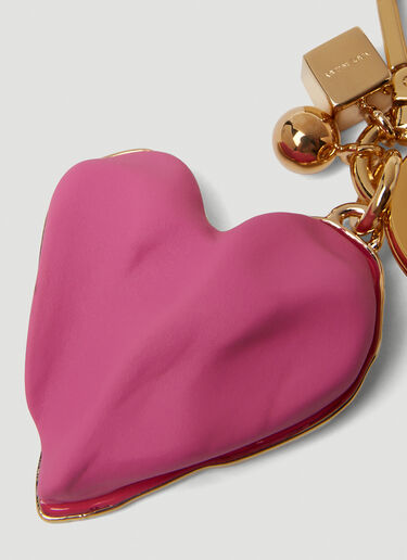 Jacquemus Le Porte Clés Coeur Keyring Pink jac0250053