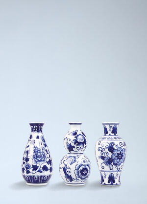 &k Amsterdam Set Of Three Dutch Delight Vase Blue wps0692355
