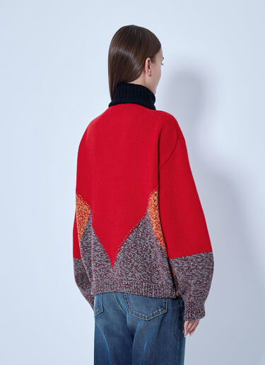 LN-CC® - Marni: Zippered Knit Sweater - Red Marni Zippered Knit Sweater Red mni0266002