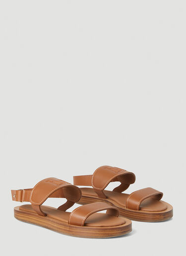 Max Mara Diana 샌들 브라운 max0252038