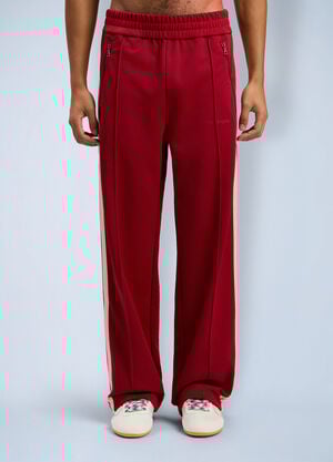 Palm Angels Classic Logo Zip-Up Track Pants Red pma0162096