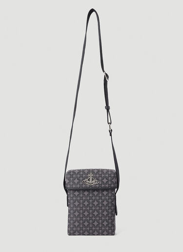 Vivienne Westwood Re-Jacquard Orborama Crossbody Bag Grey vvw0152092