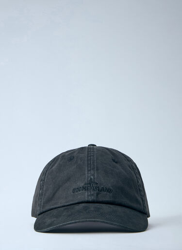 LN-CC® - Stone Island: Baseball Cap - Black Stone Island Baseball Cap Black sto0165079