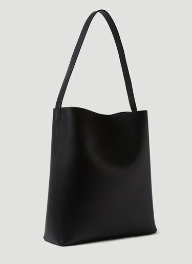 Black Sac smooth-leather tote bag, Aesther Ekme