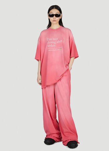 VETEMENTS Logo Embroidery Track Pants Pink vet0251004