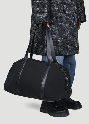 Prada Leather Trims Duffle Bag Black pra0159017