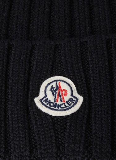 Moncler 徽标贴饰无檐便帽 黑色 mon0251016