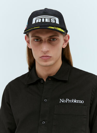 Aries Moto Corduroy Baseball Cap Black ari0154018