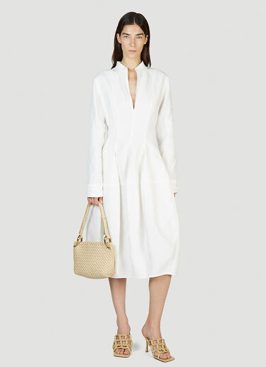 Bottega Veneta Shirt Dress White bov0251099