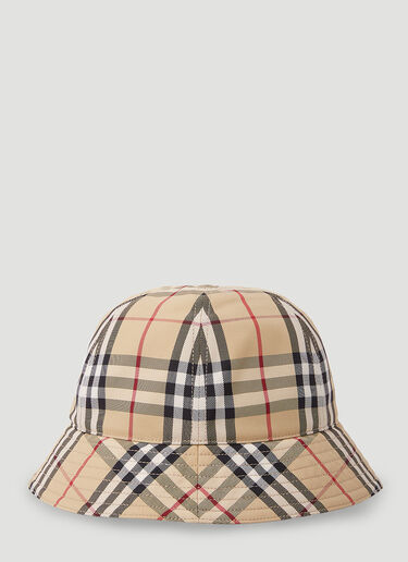 Burberry Signature Check Bucket Hat Beige bur0353006