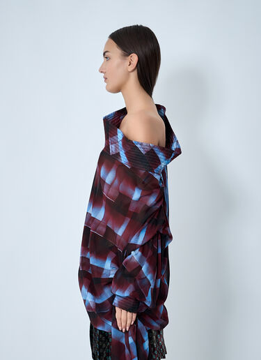Dries Van Noten Asymmetric Shirt Burgundy dvn0262020