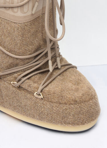 Moon Boot Icon Felt Boots Beige mnb0360004